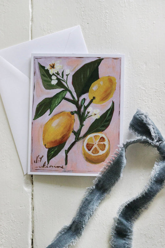 Lemon Branches Greeting Card