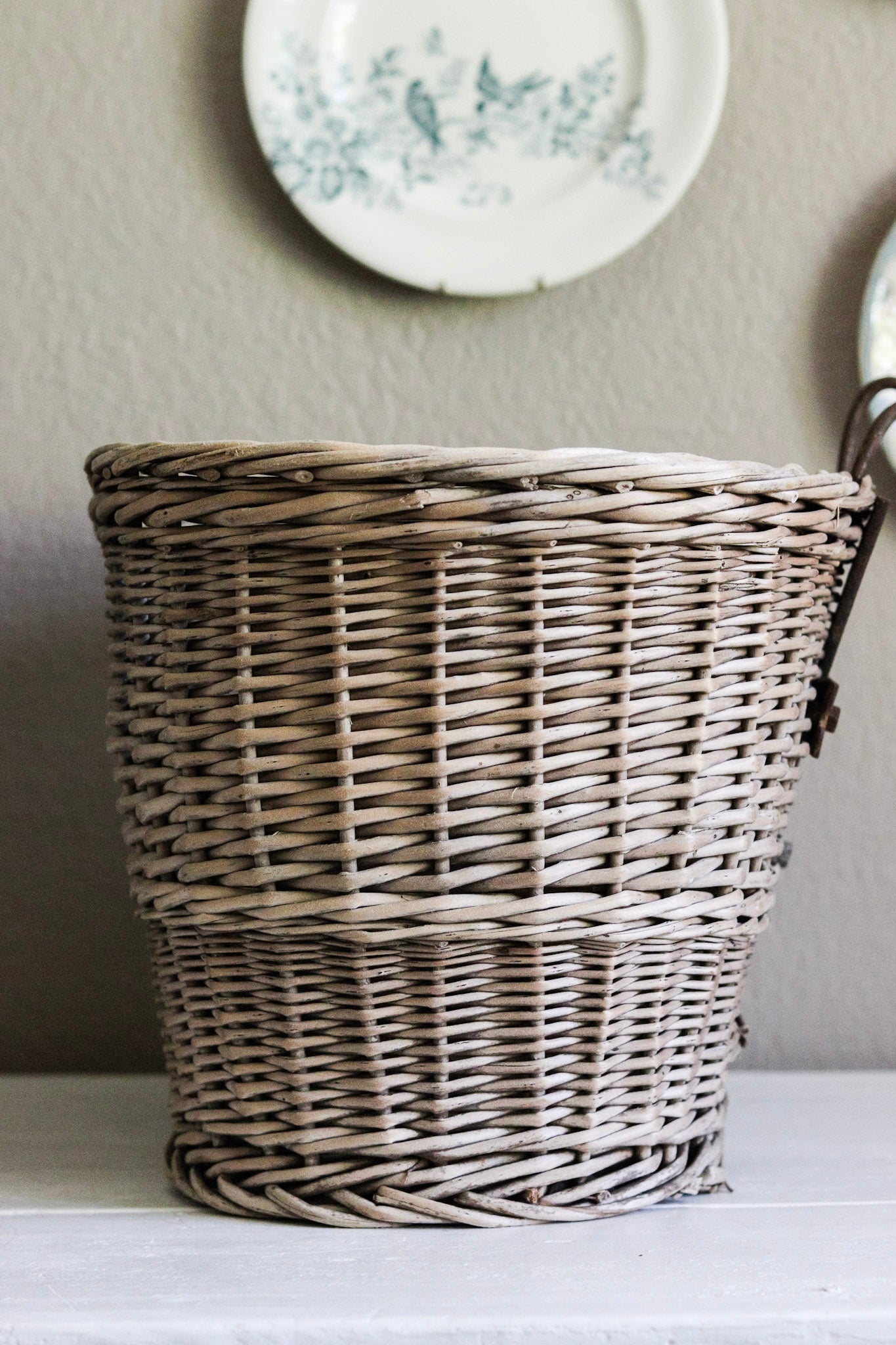 Large Vintage European Bike Basket