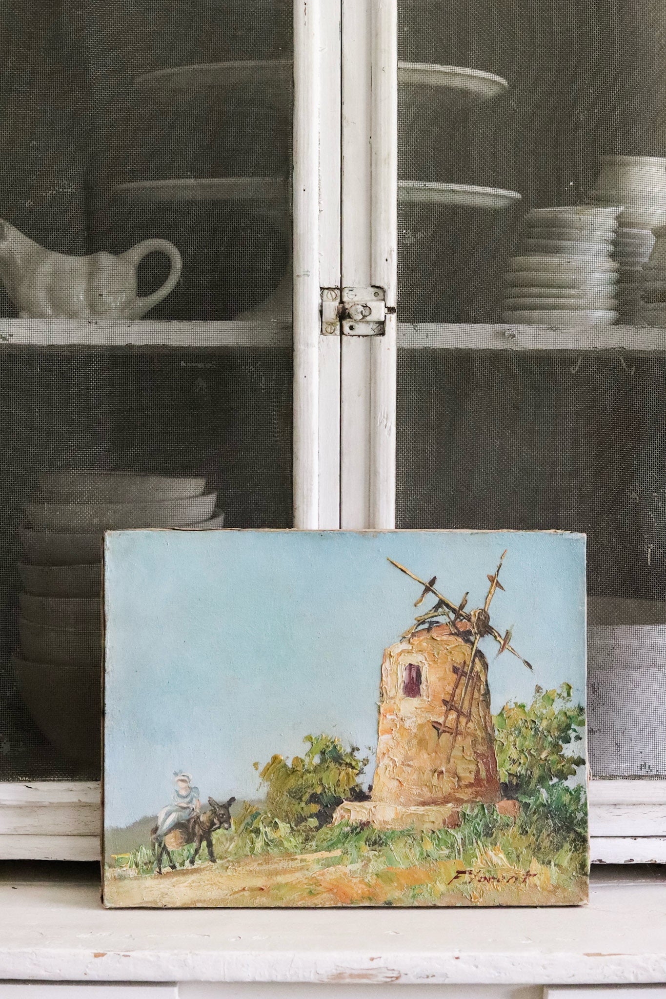 Vintage French Oil Painting