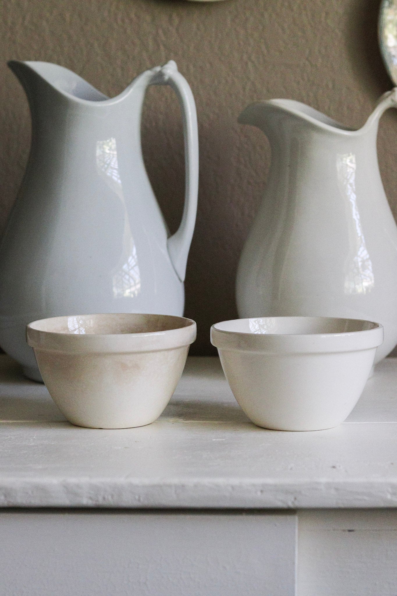 Pair of Vintage English Pudding Bowls No.4