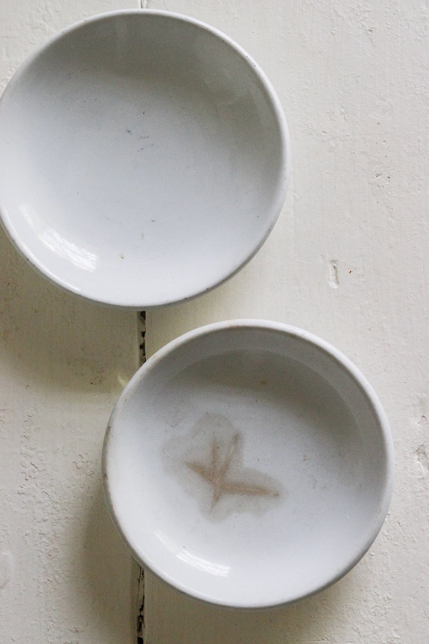 Antique Ironstone Fruit Plates - Set of Two