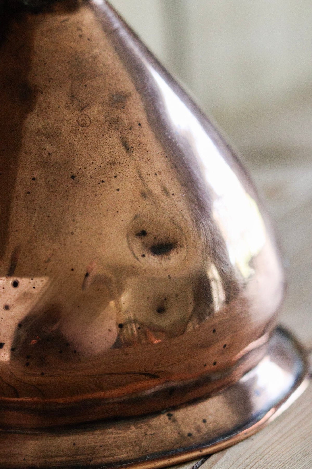 Antique English Copper Measuring Jug