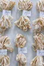Load image into Gallery viewer, Botanically Dyed Silk Ribbon - Soft Lace
