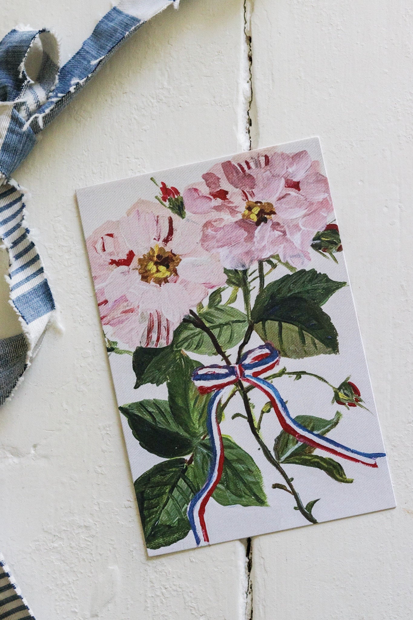 French Roses Postcard