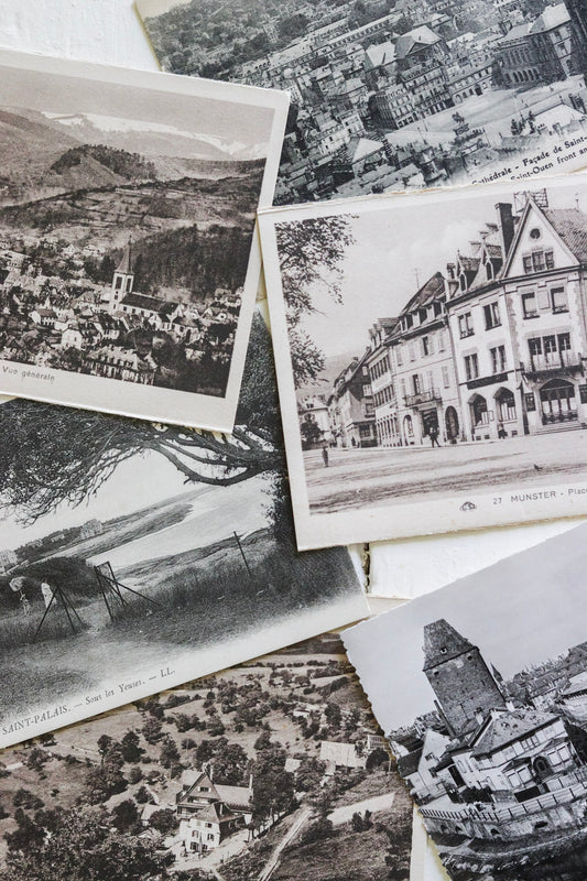 Six Vintage French Postcards - No.3