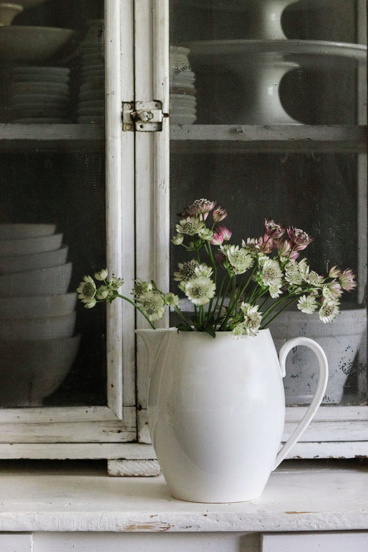 Large French Ironstone Pitcher