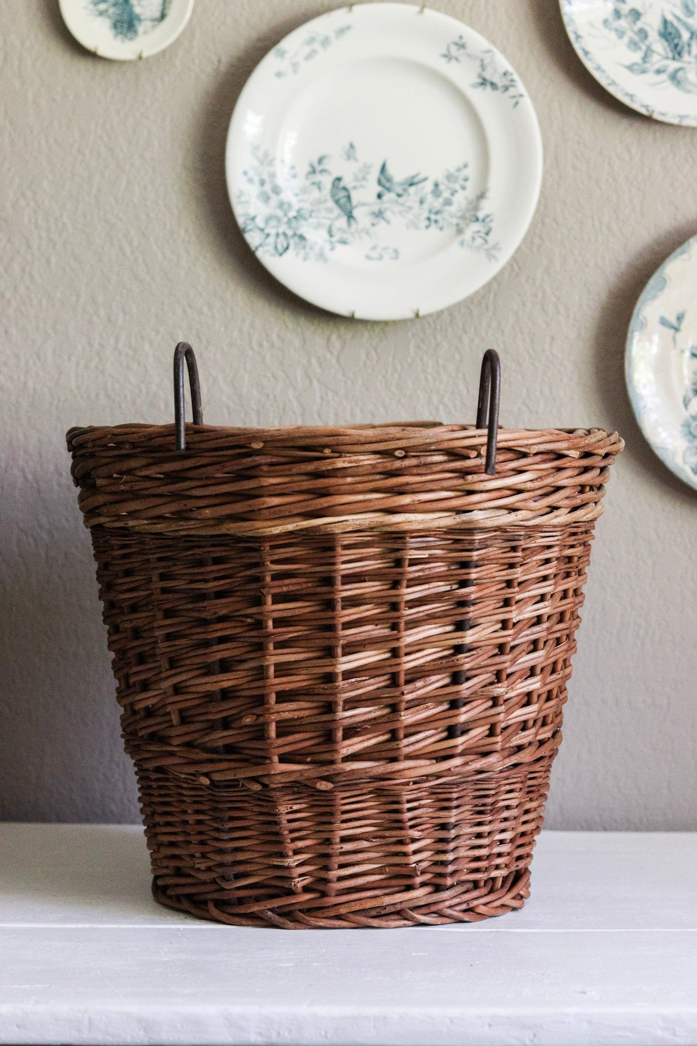 Vintage European Bike Basket