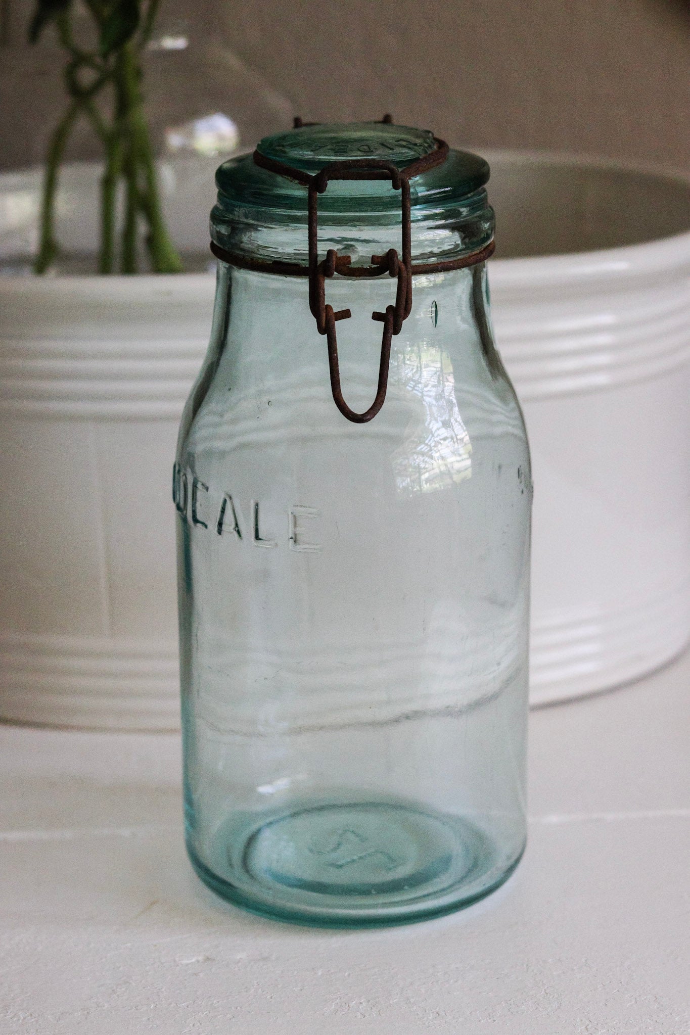 Extra Large Vintage French L'Ideale Canning Jar