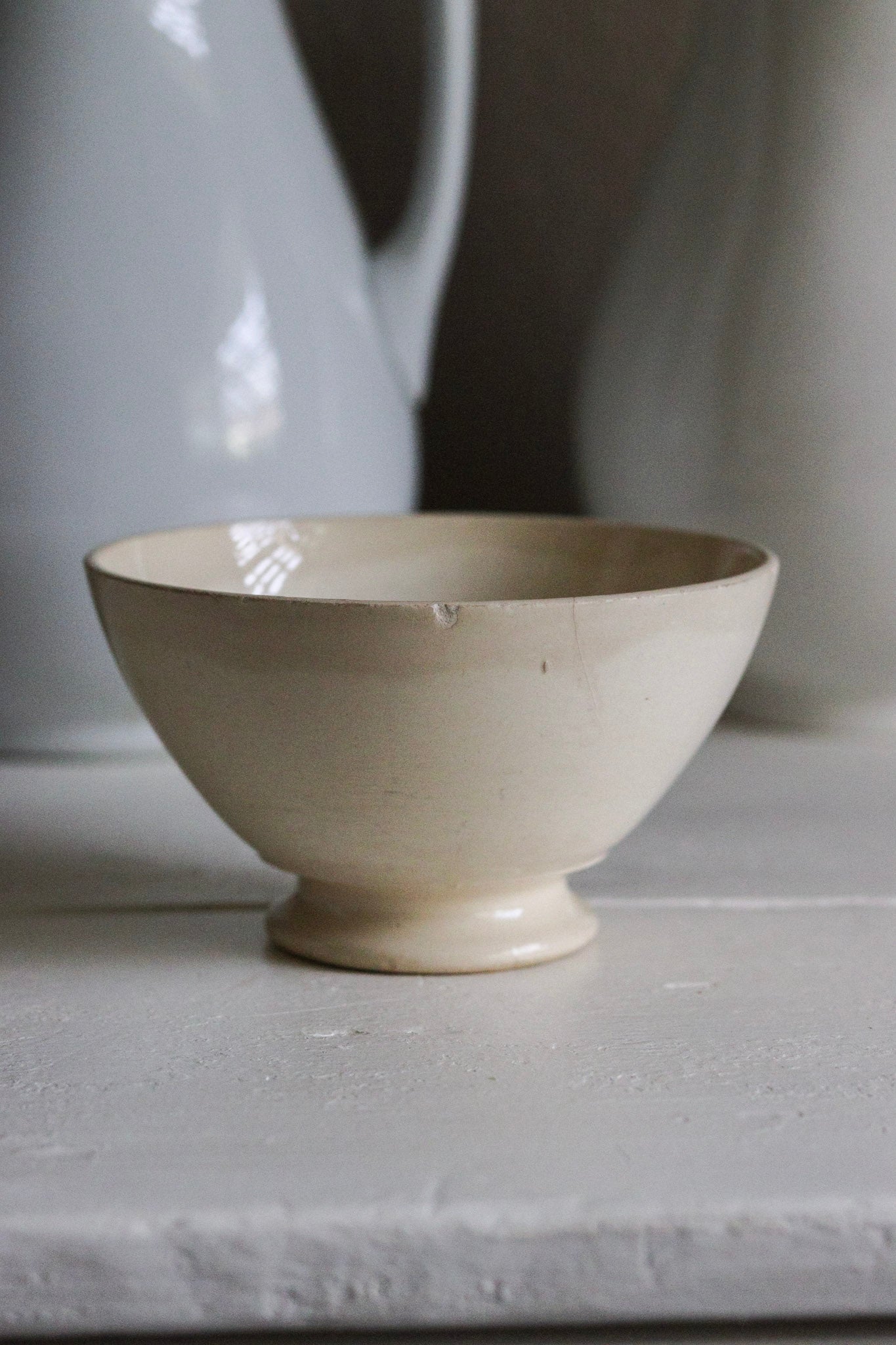 Antique French Café Bowl - See Description