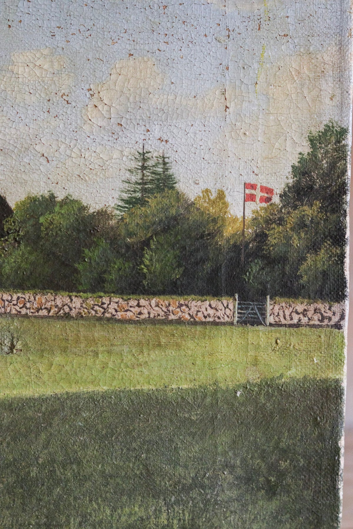 Antique English Landscape Dated 1915