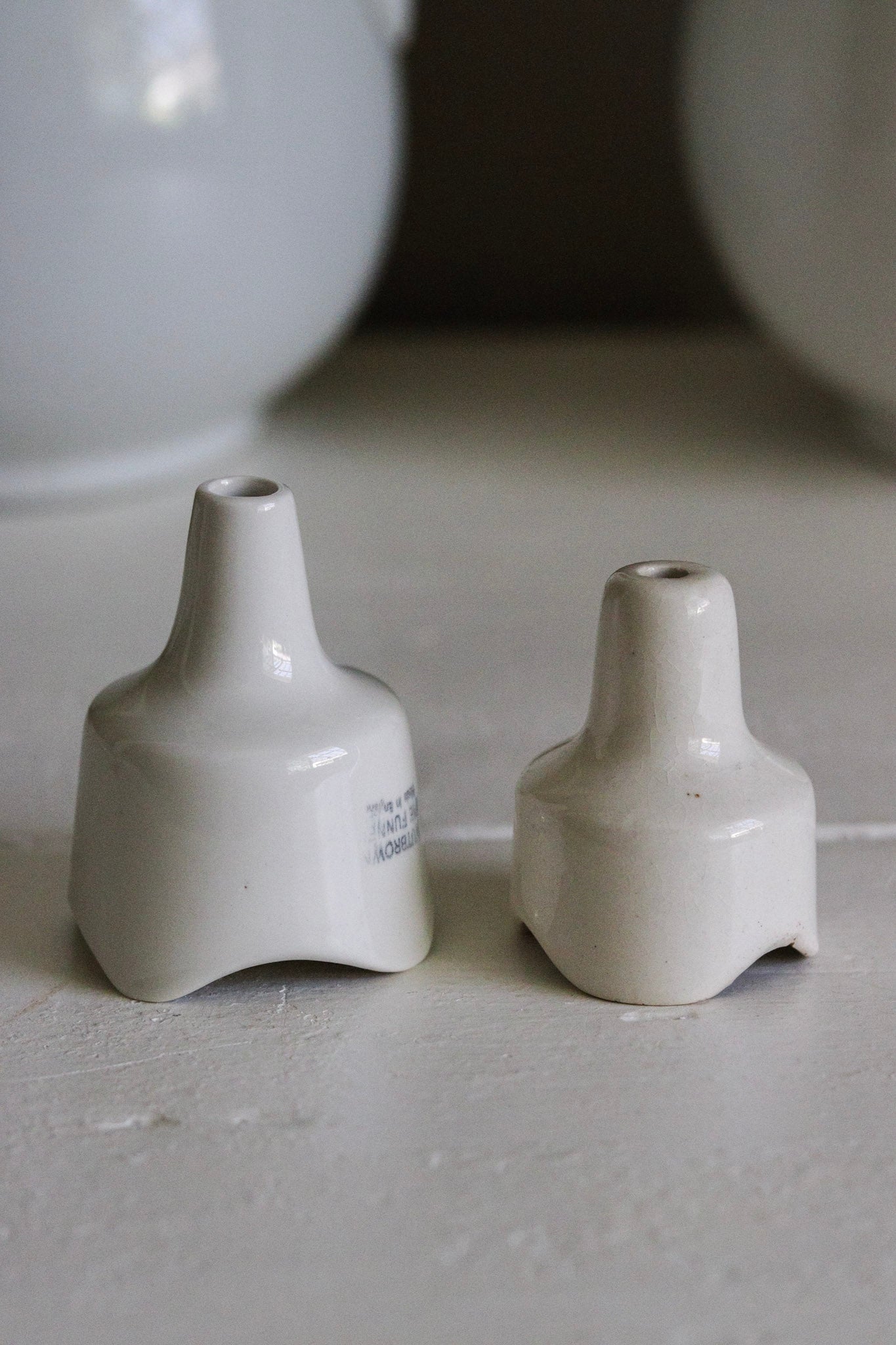 Pair of Vintage English Pie Funnels No.2