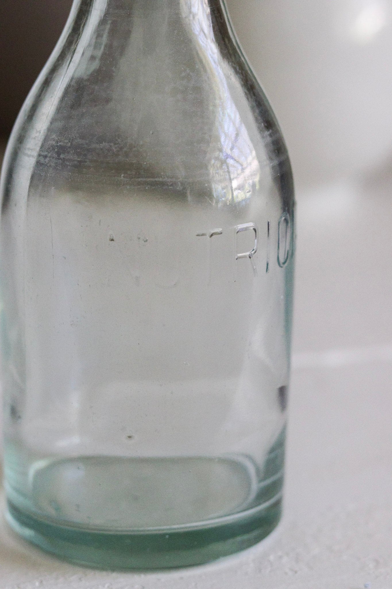 Vintage Bottle with Porcelain Top