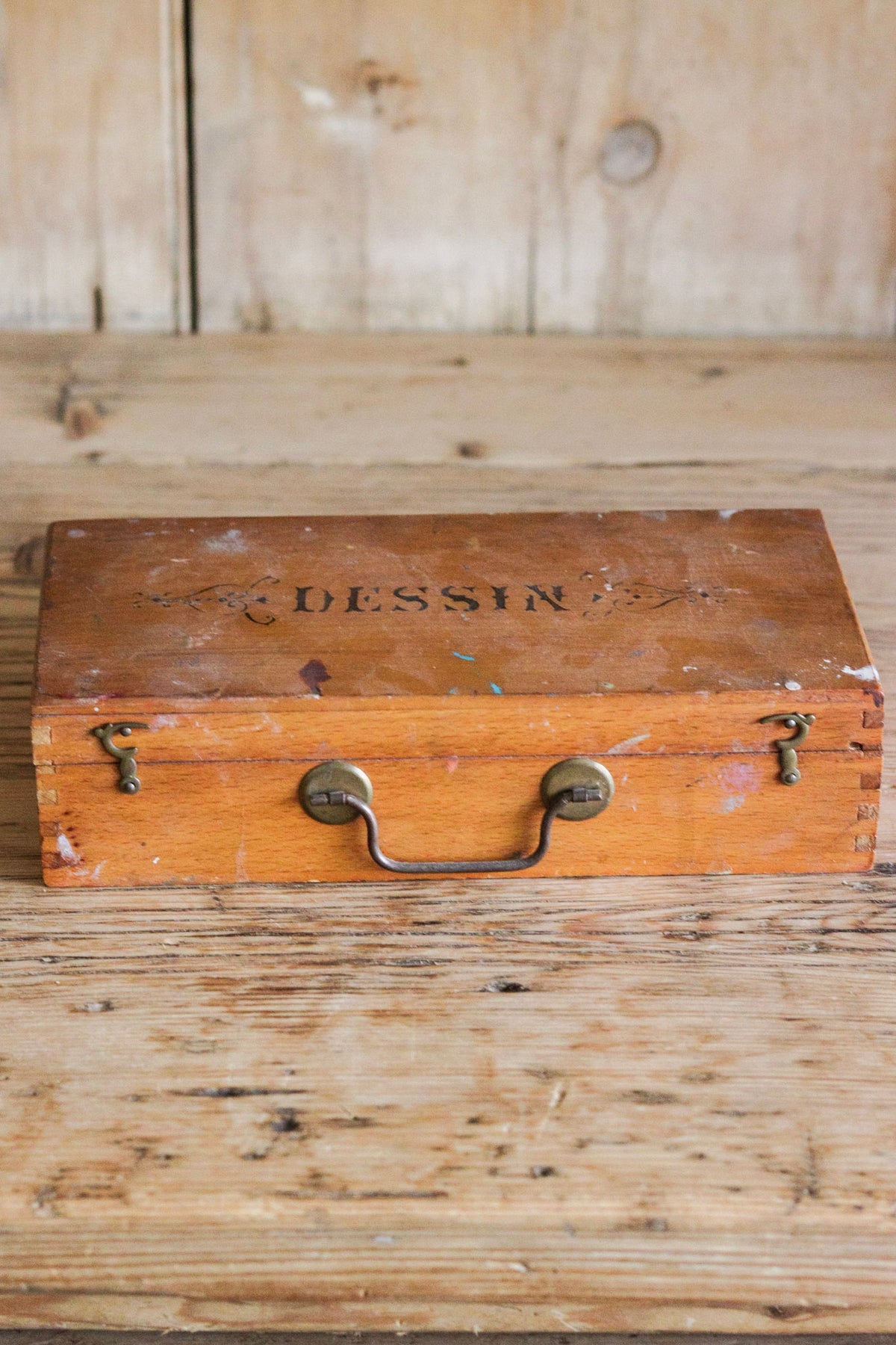 Antique French Artist Drawing Box