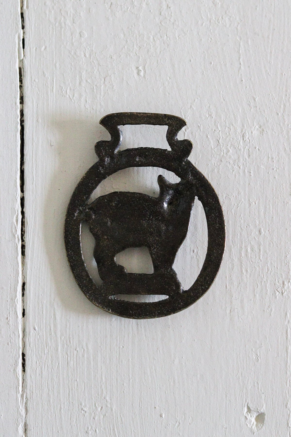 English Horse Brass - Cat