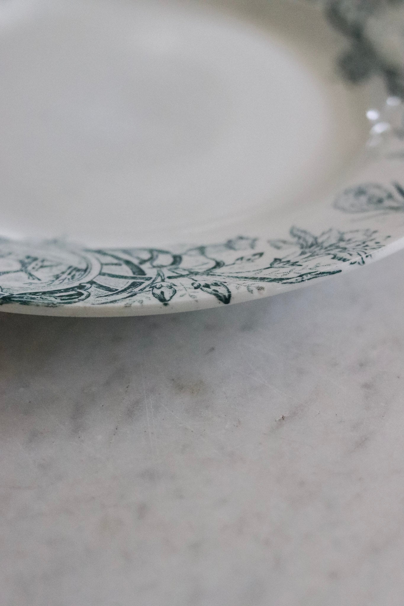 Antique French Transferware Plate