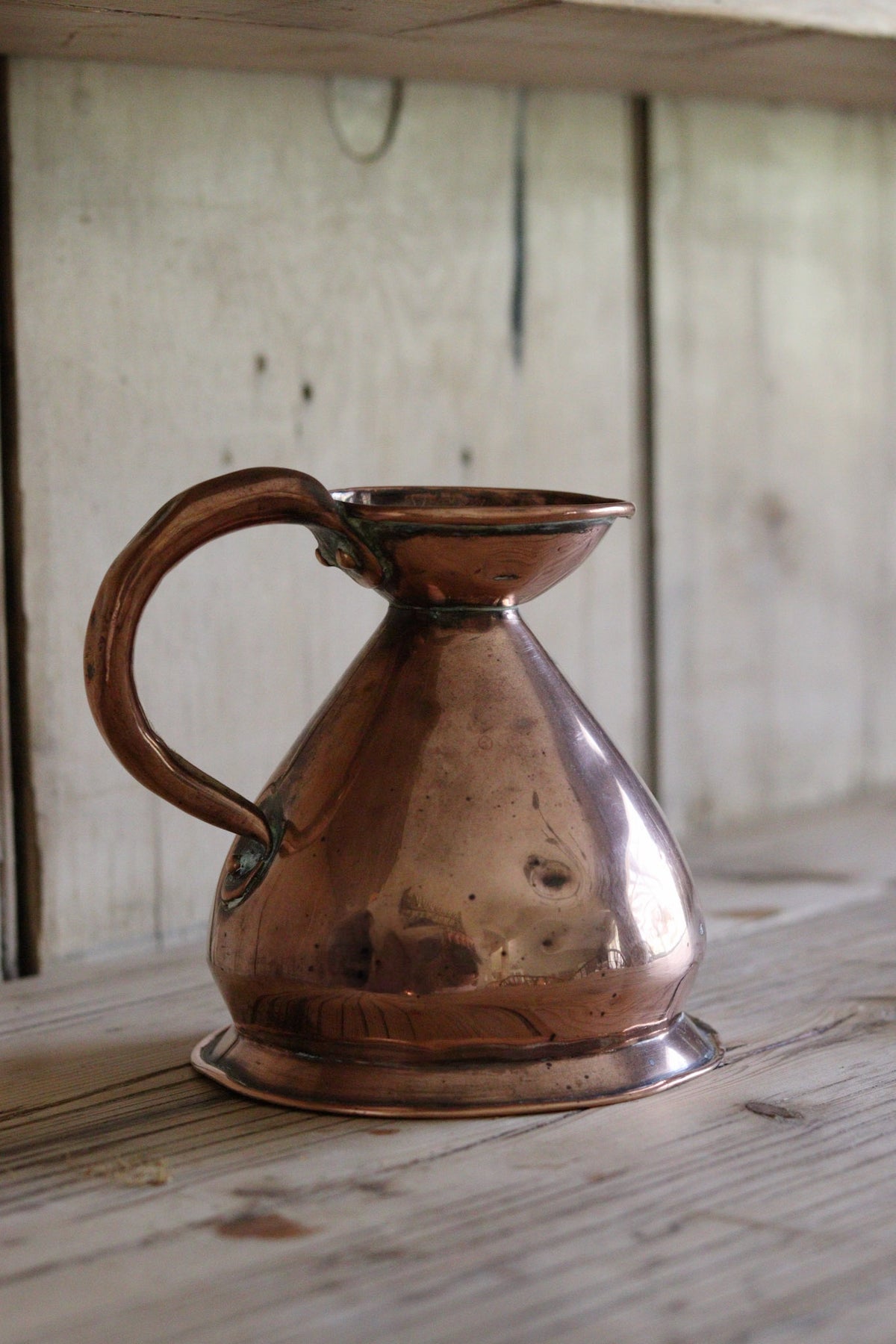 Antique English Copper Measuring Jug