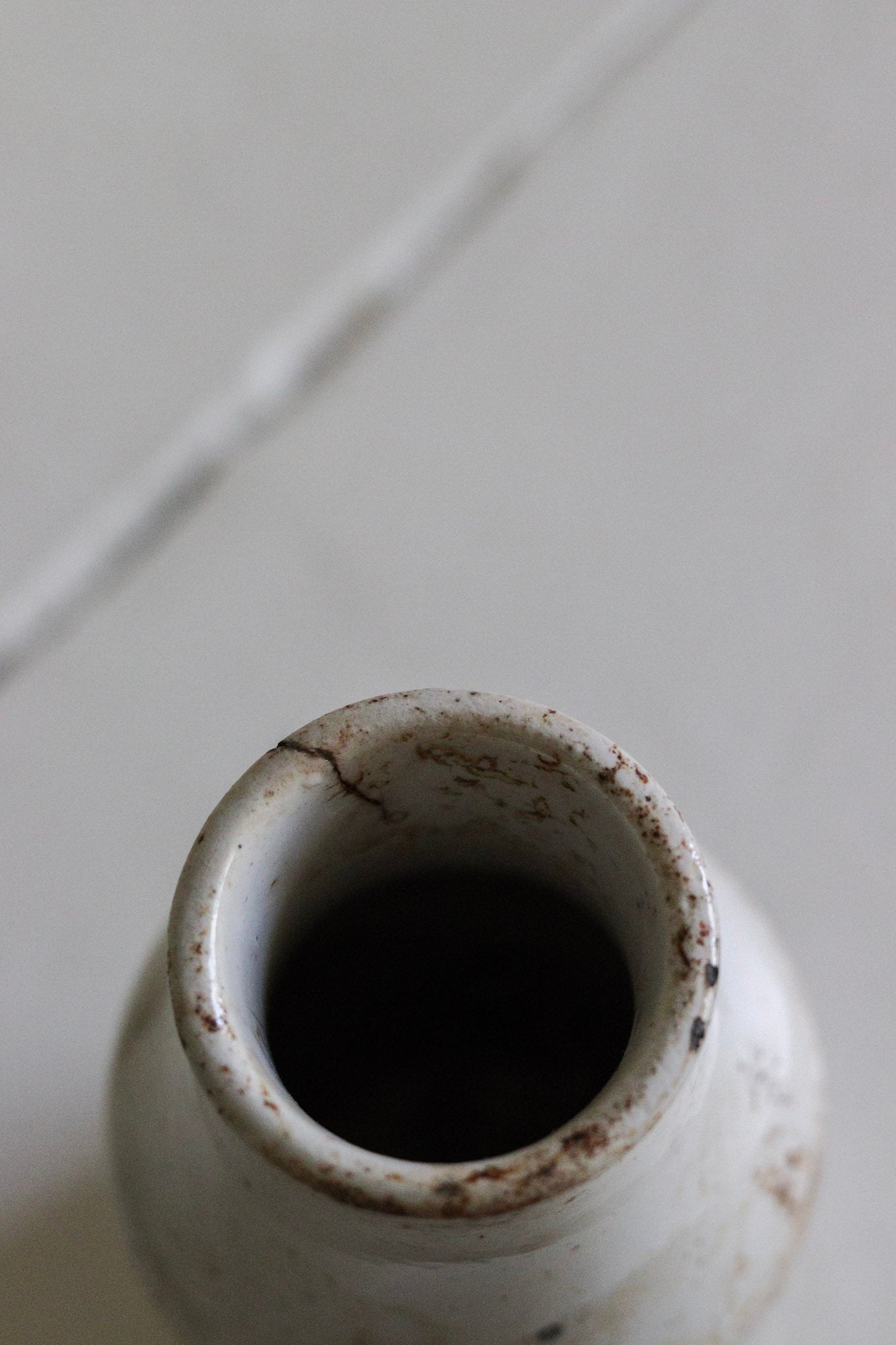 Worn Antique French Mustard Pot
