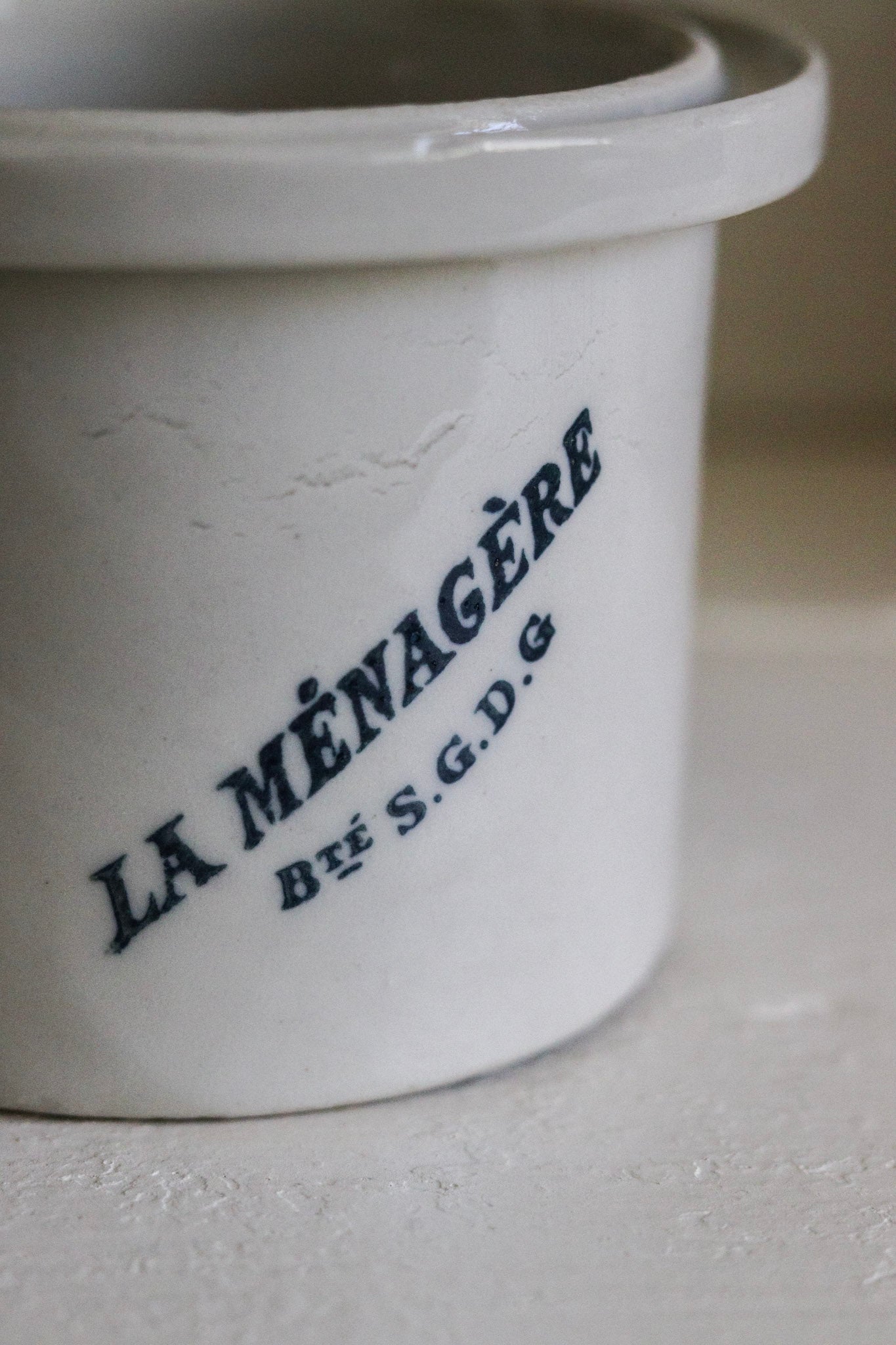 Vintage French Crock  - La Ménagère