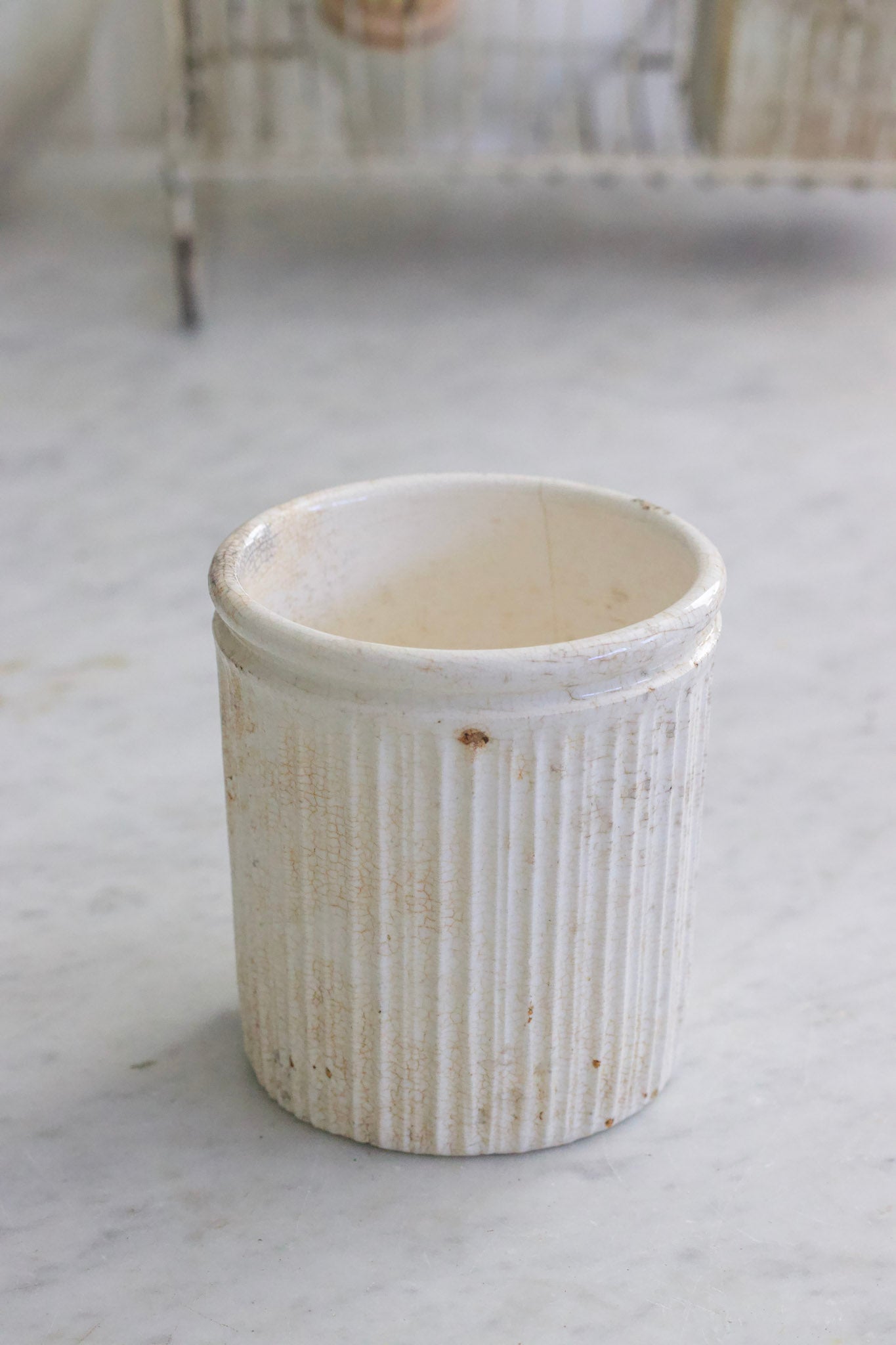 Antique English Maling Pot