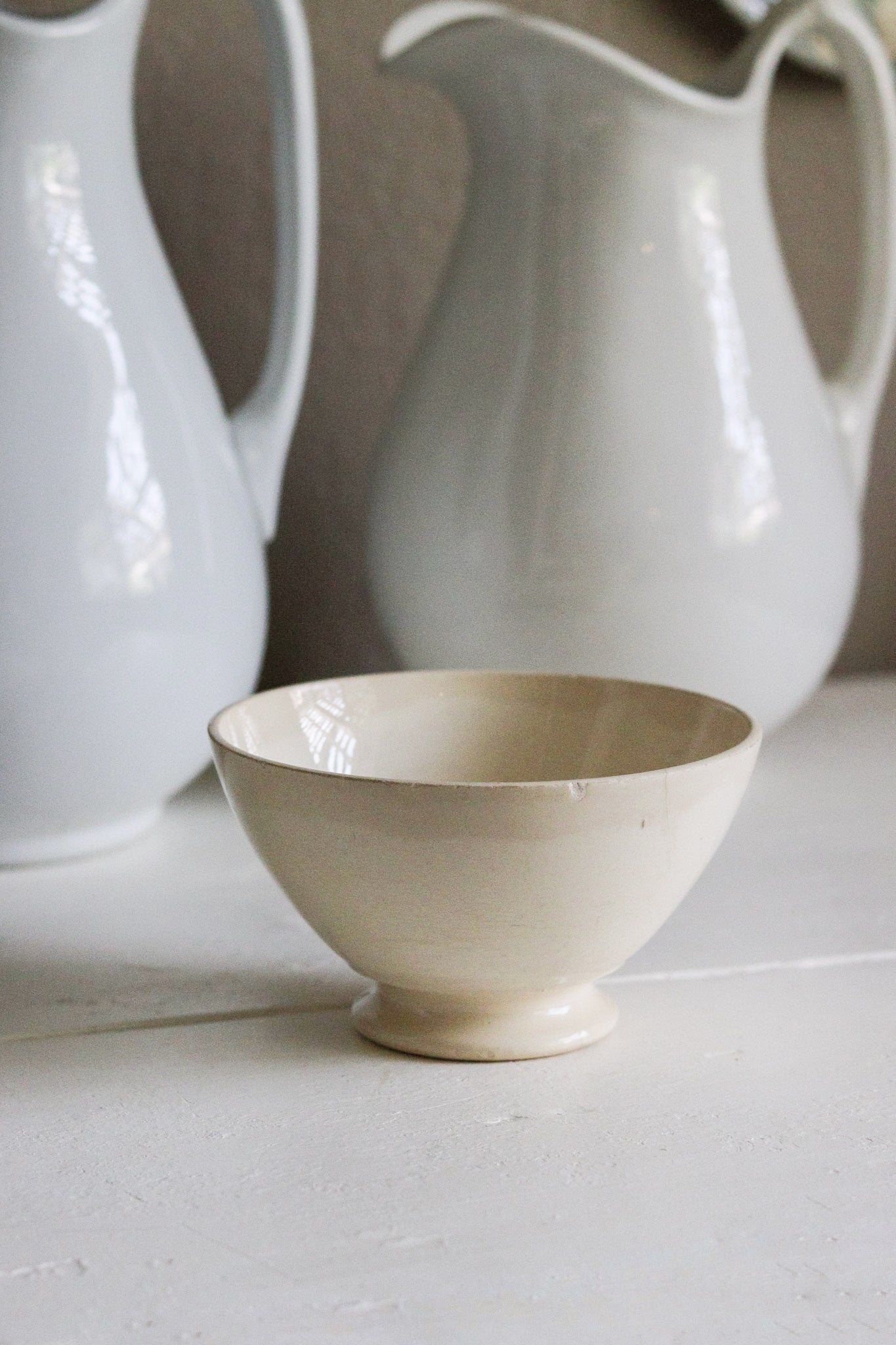 Antique French Café Bowl - See Description