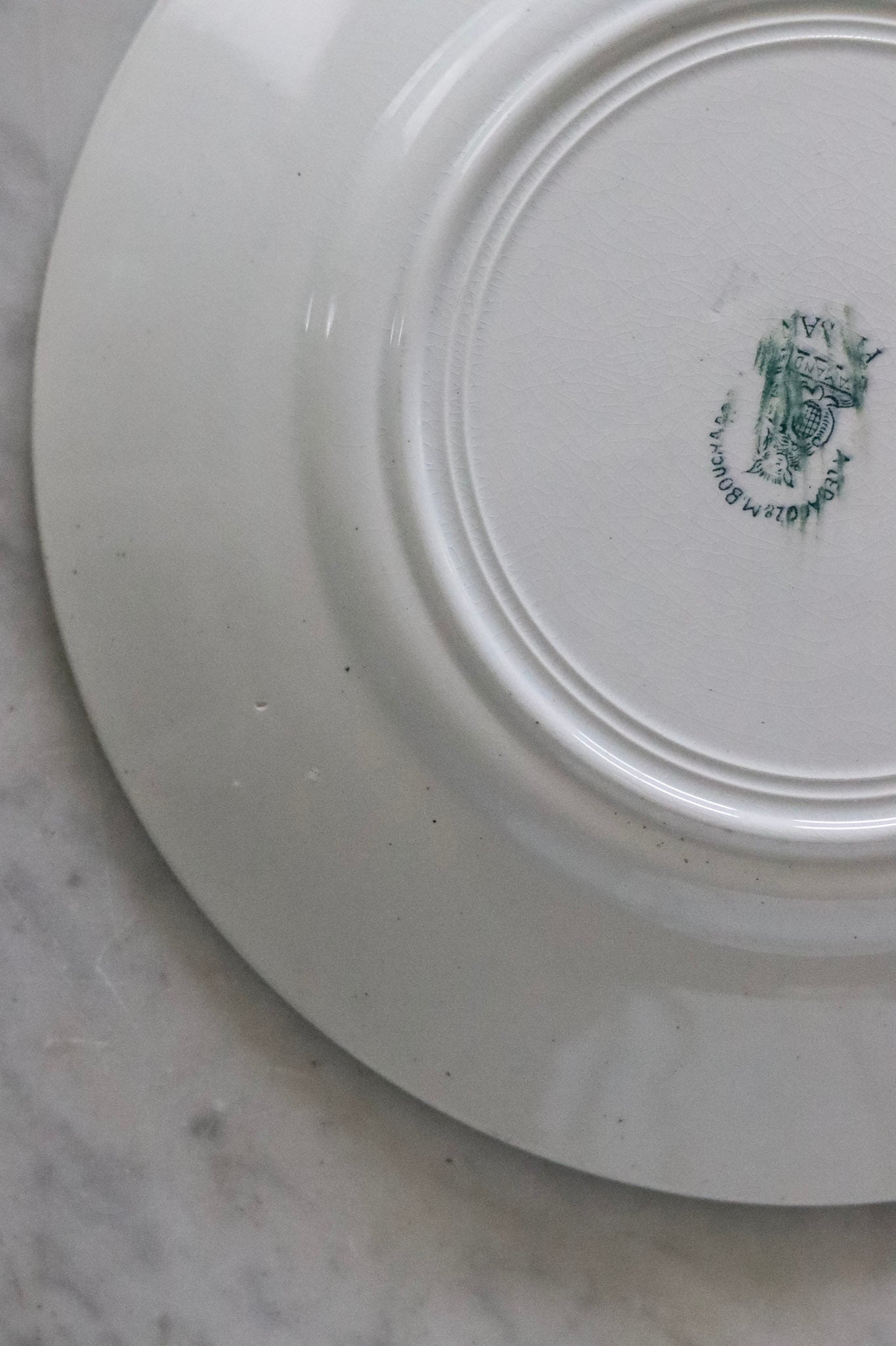 Antique French Transferware Plate