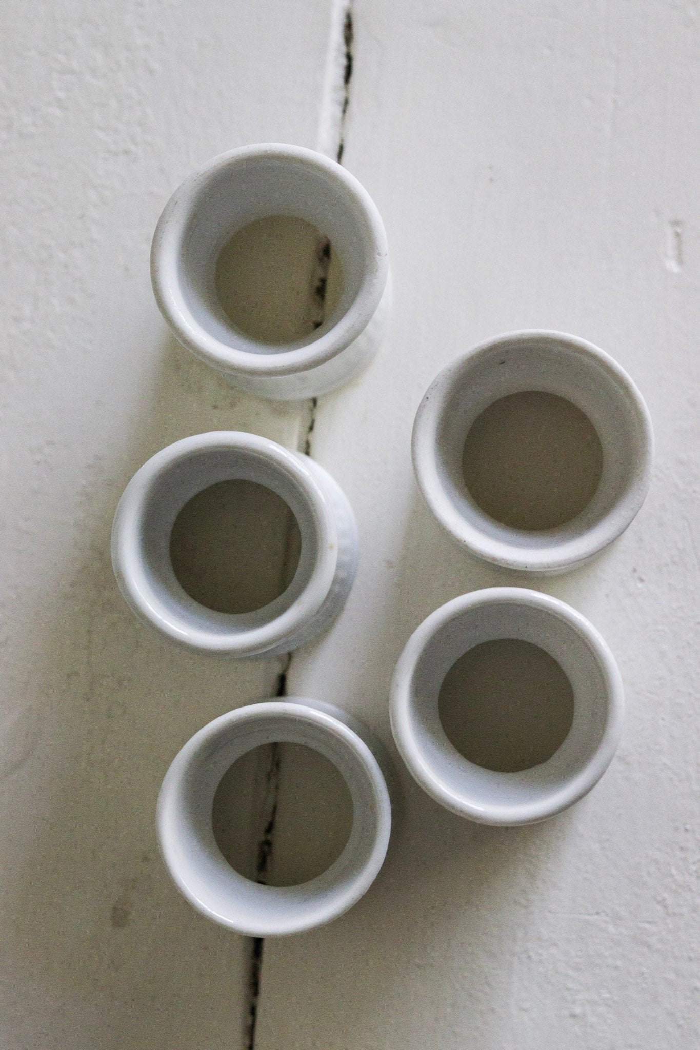 Vintage French Egg Cups - Set of Five