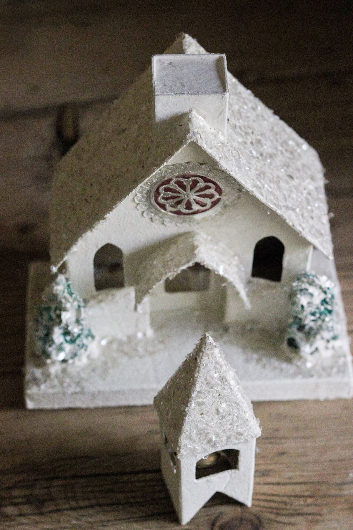 Large Vintage Putz Church