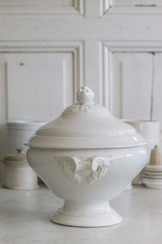 Antique French Ironstone Tureen