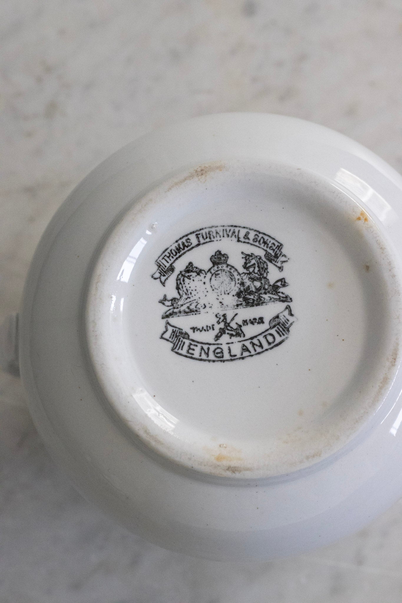 Antique Ironstone Sugar Bowl