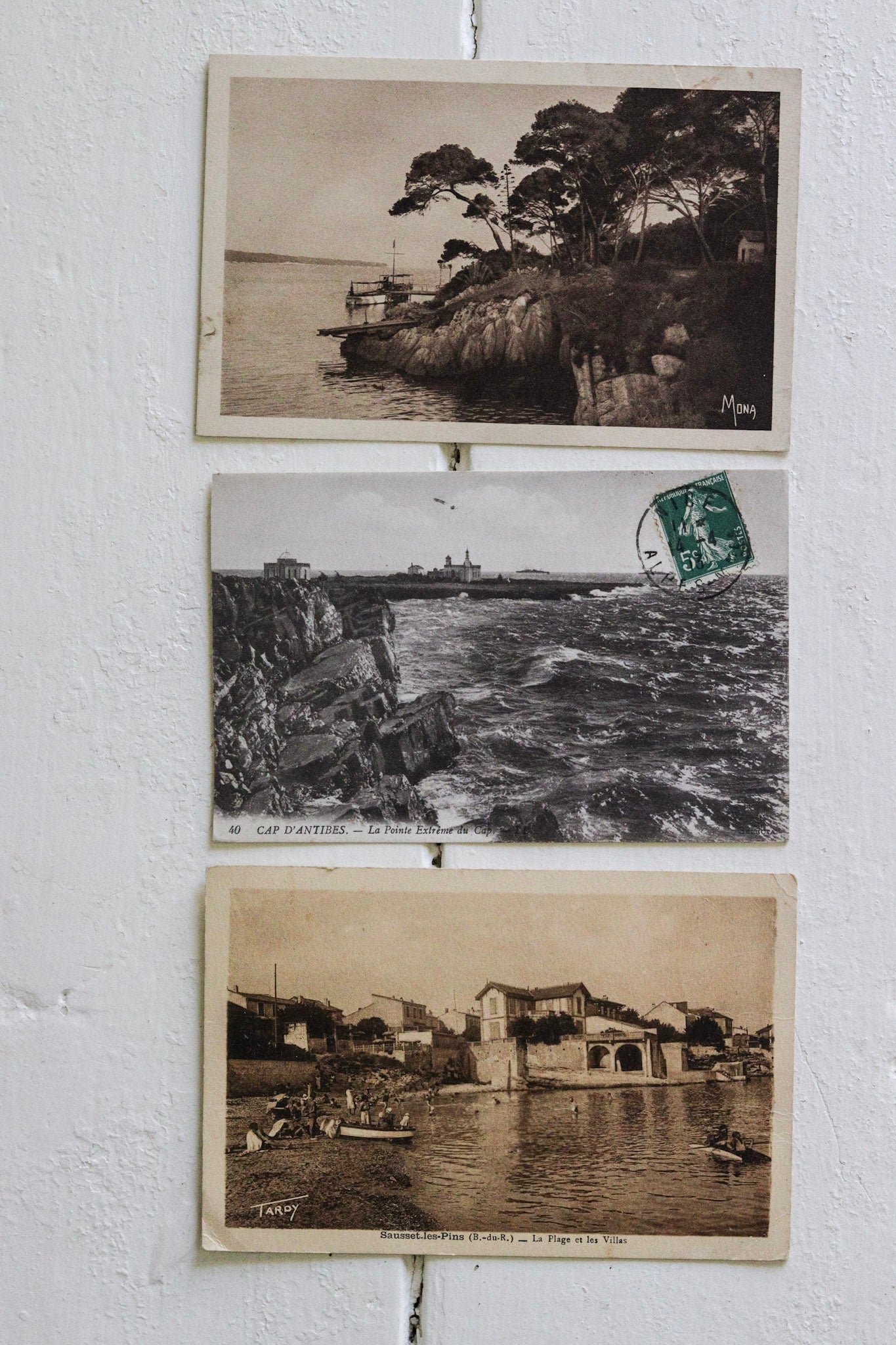 Three Vintage French Seaside Postcards - No.1