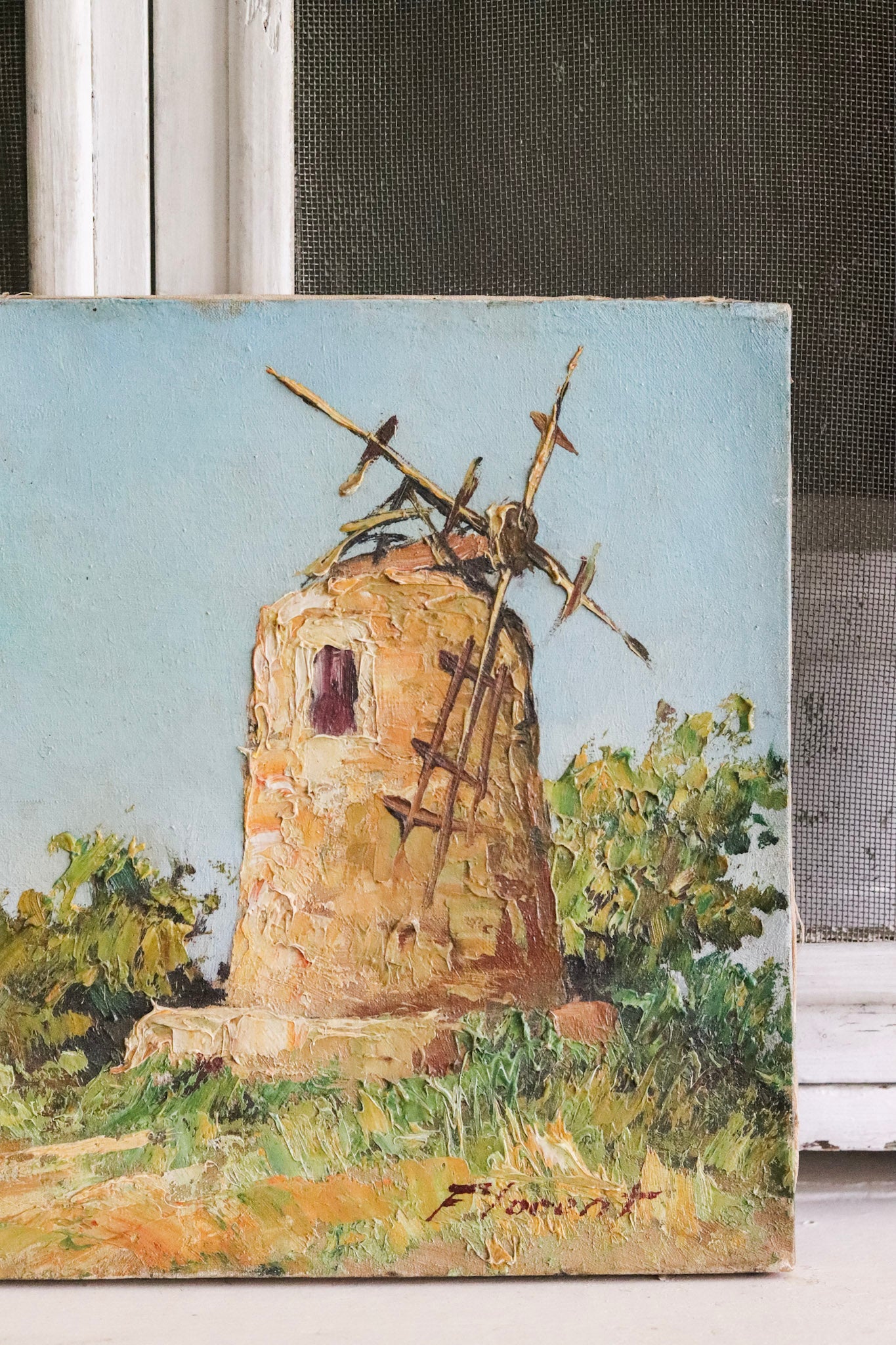 Vintage French Oil Painting