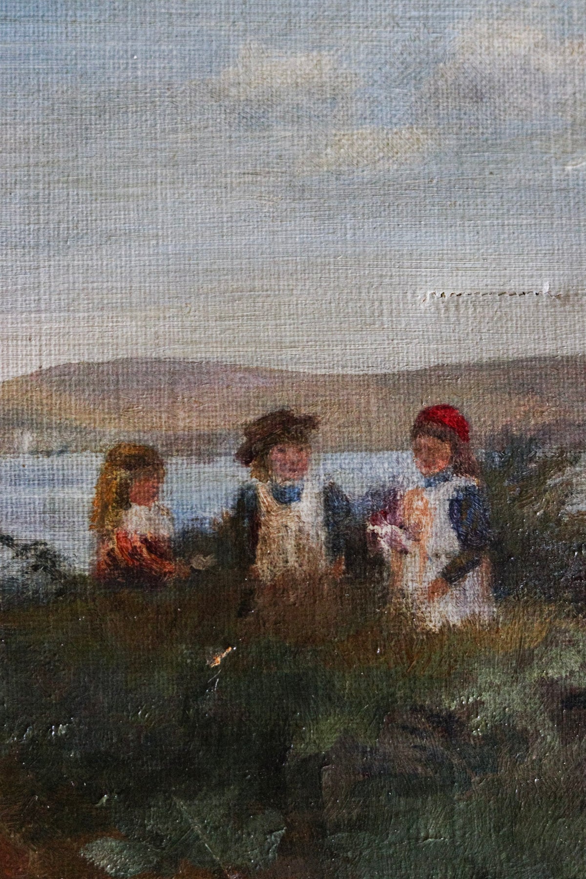 Girls by the English Sea Oil Painting