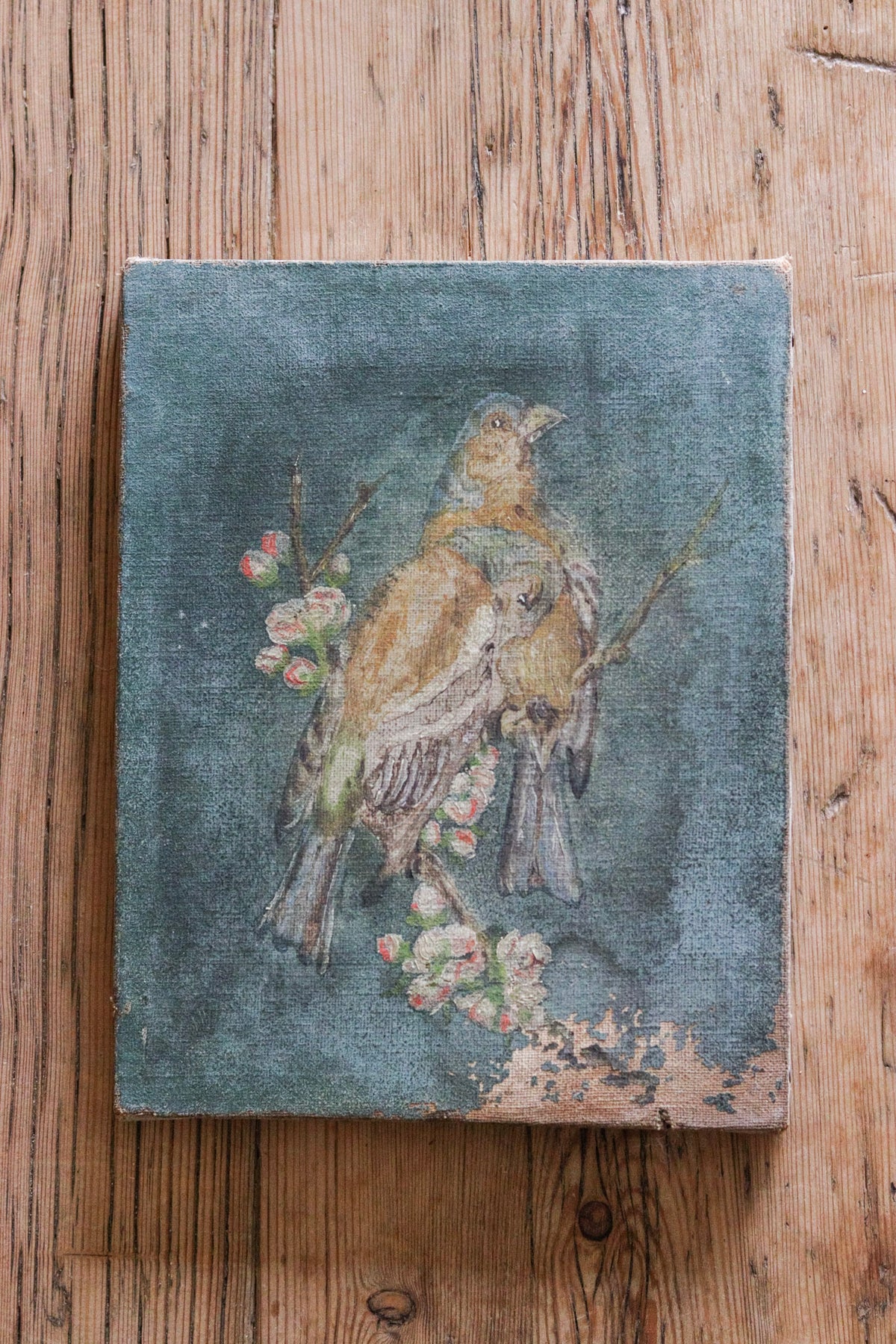 Petite Golden Finches Oil Painting
