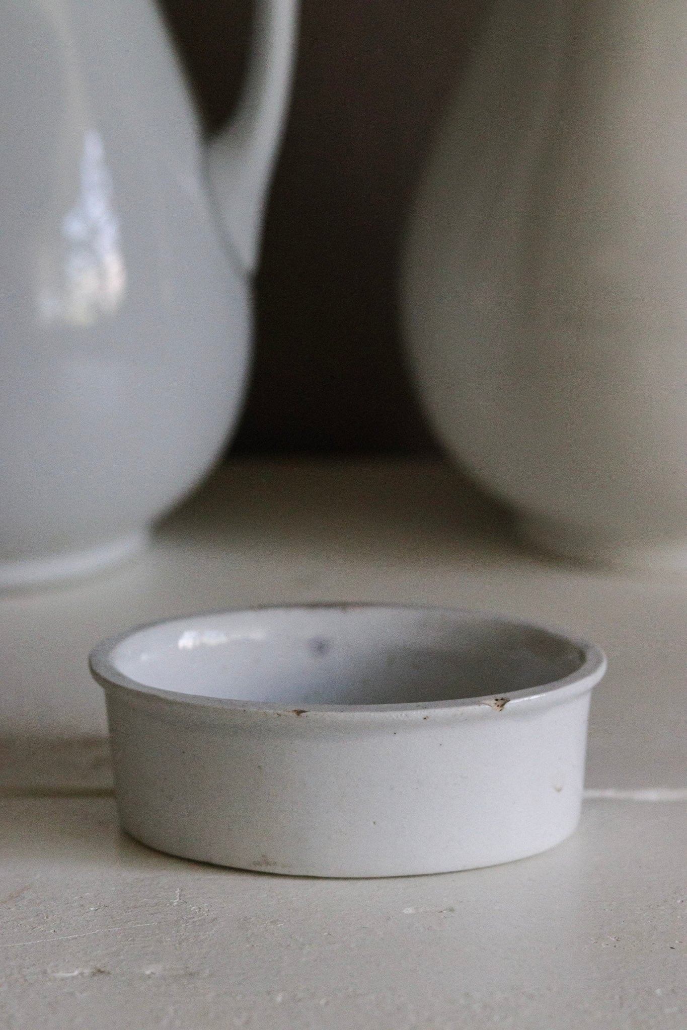 Antique English Ironstone Butter Dish