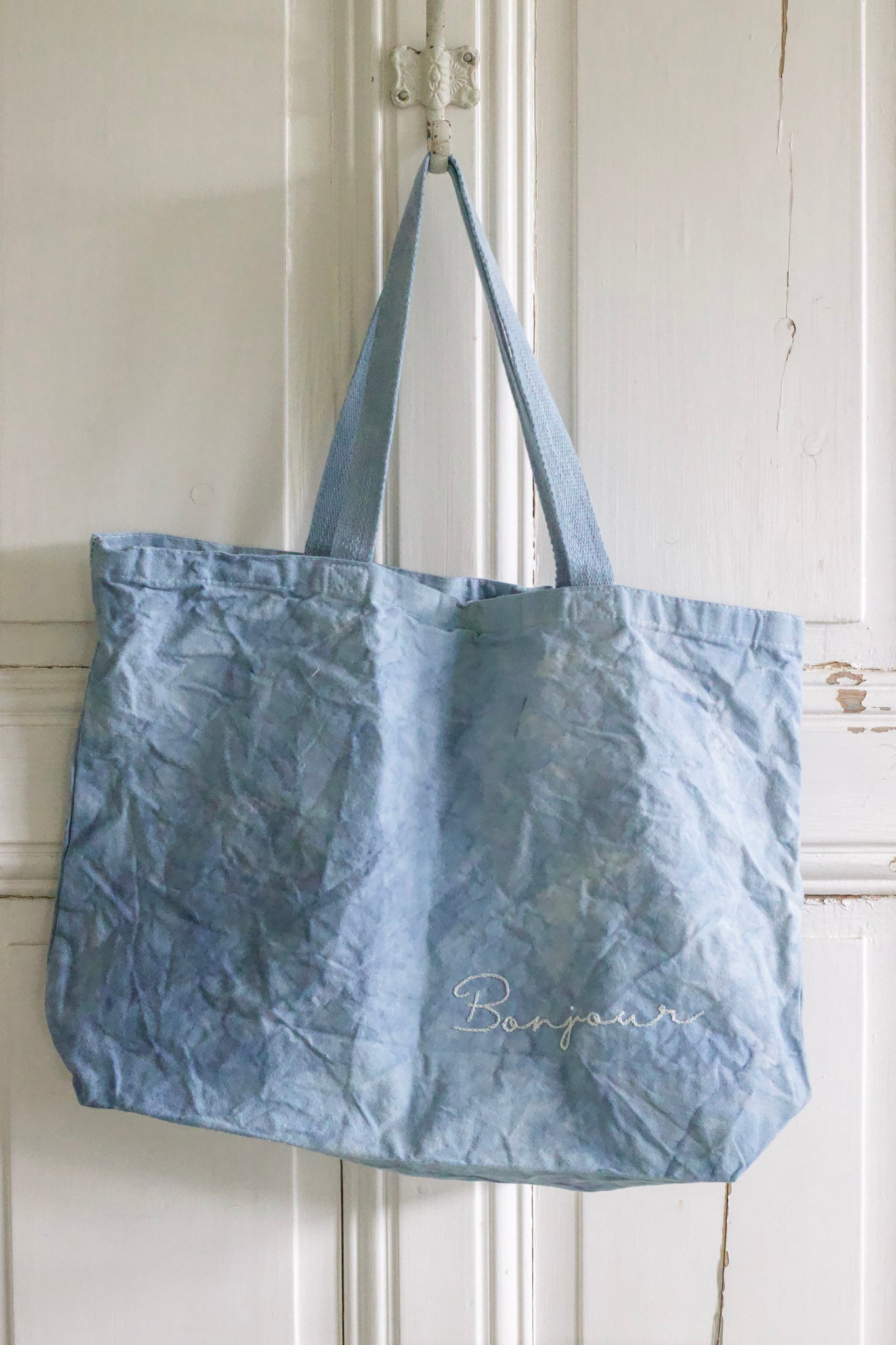 Hand Embroidered Plant Dyed Tote