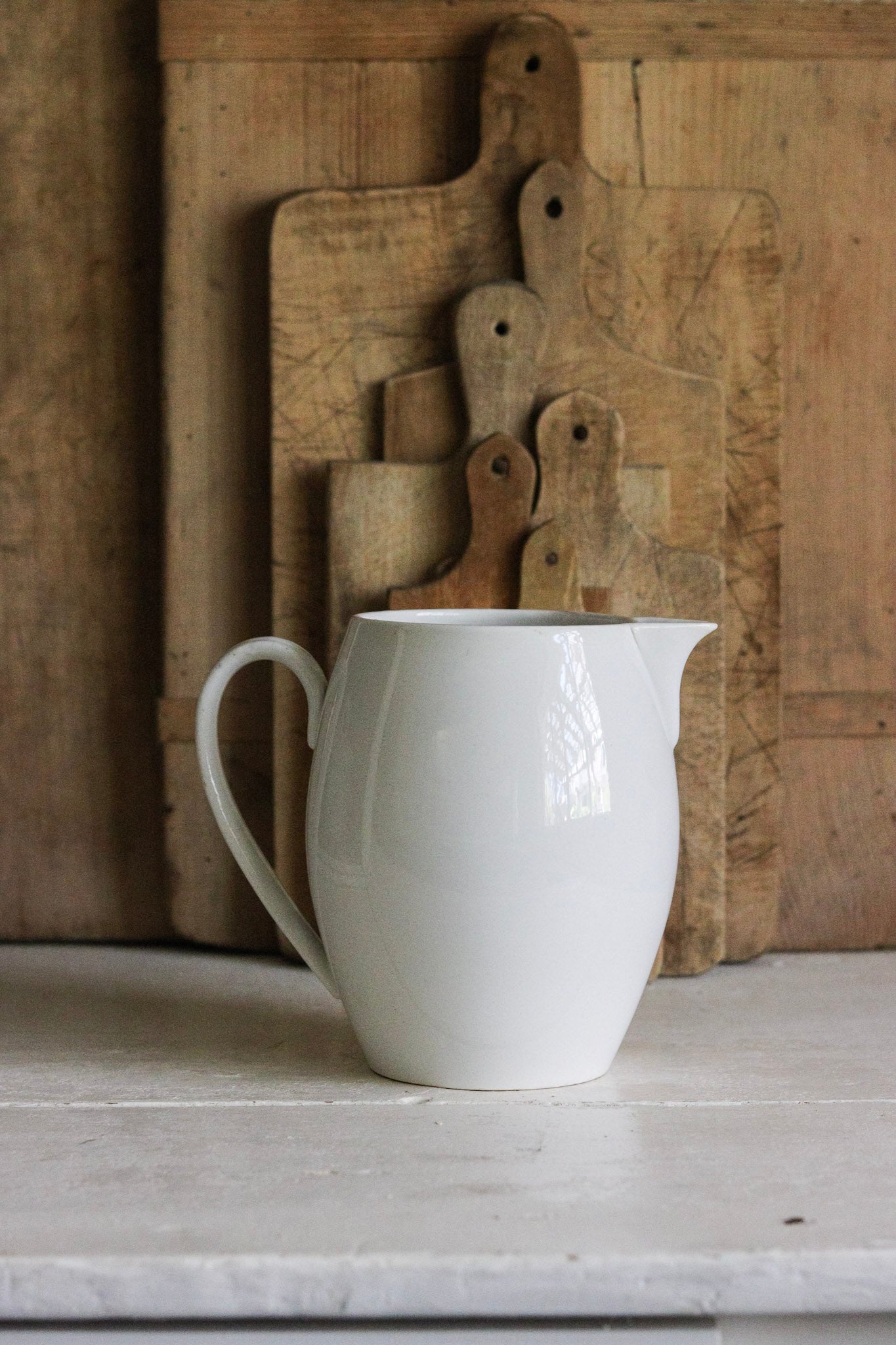 Large French Ironstone Pitcher