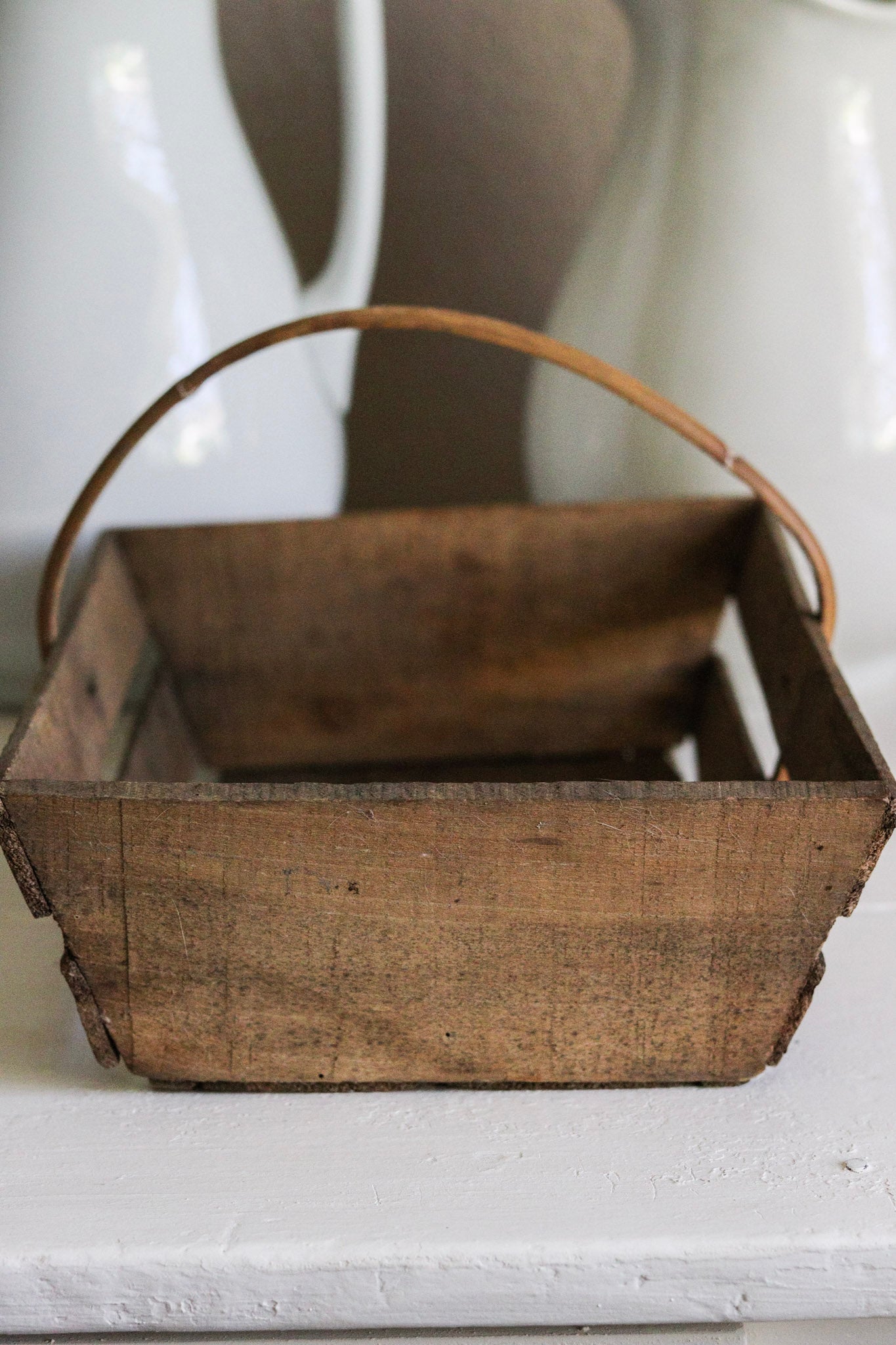 Rustic Vintage French Trug No.2