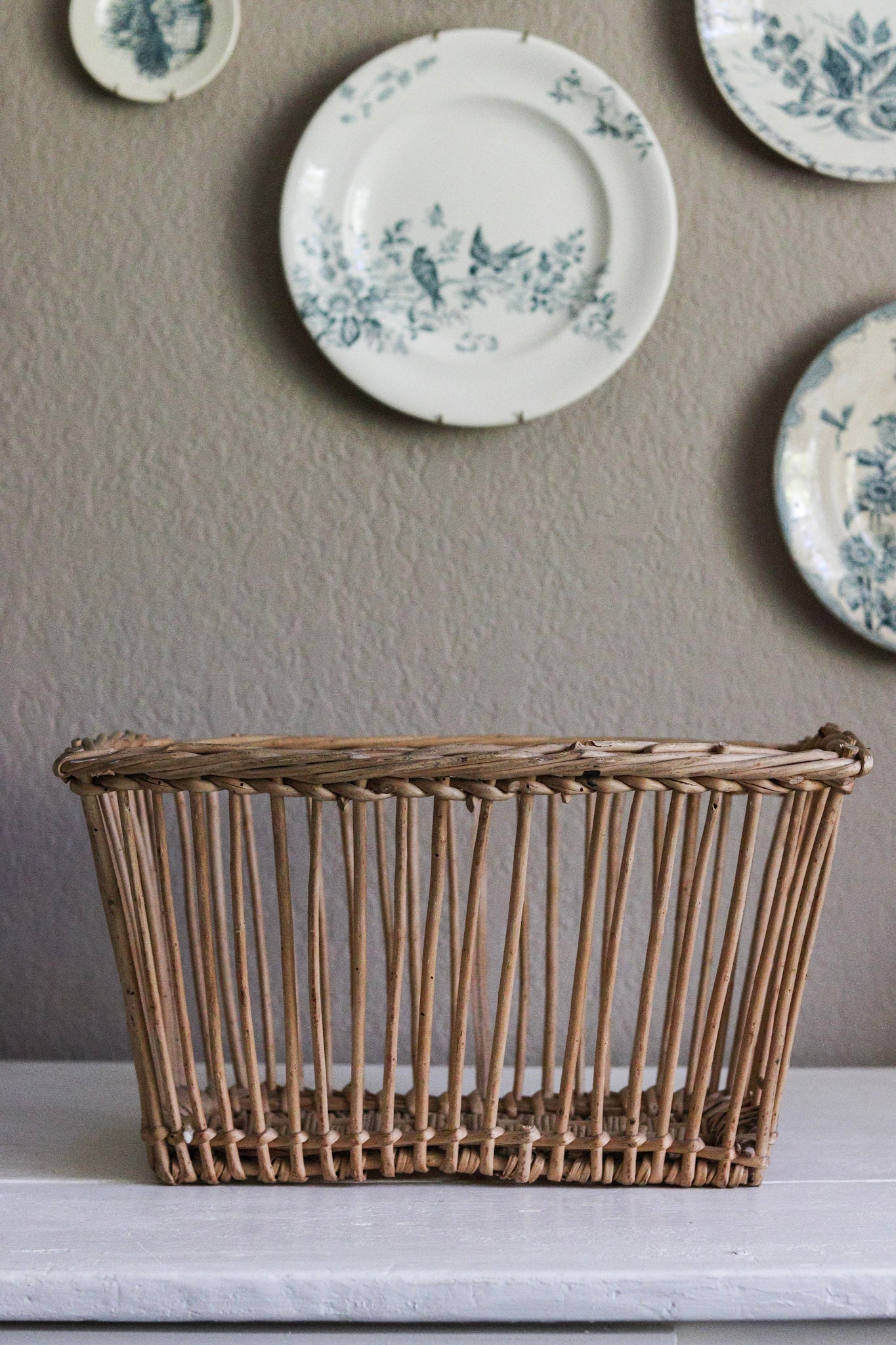Petite Vintage French Boulangerie Basket