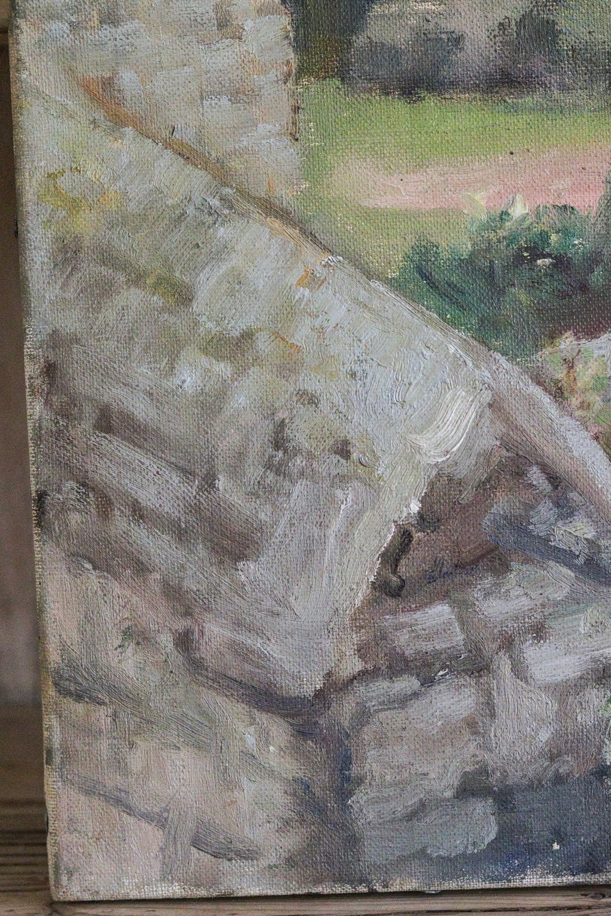 Inside the Walled Garden Oil Painting