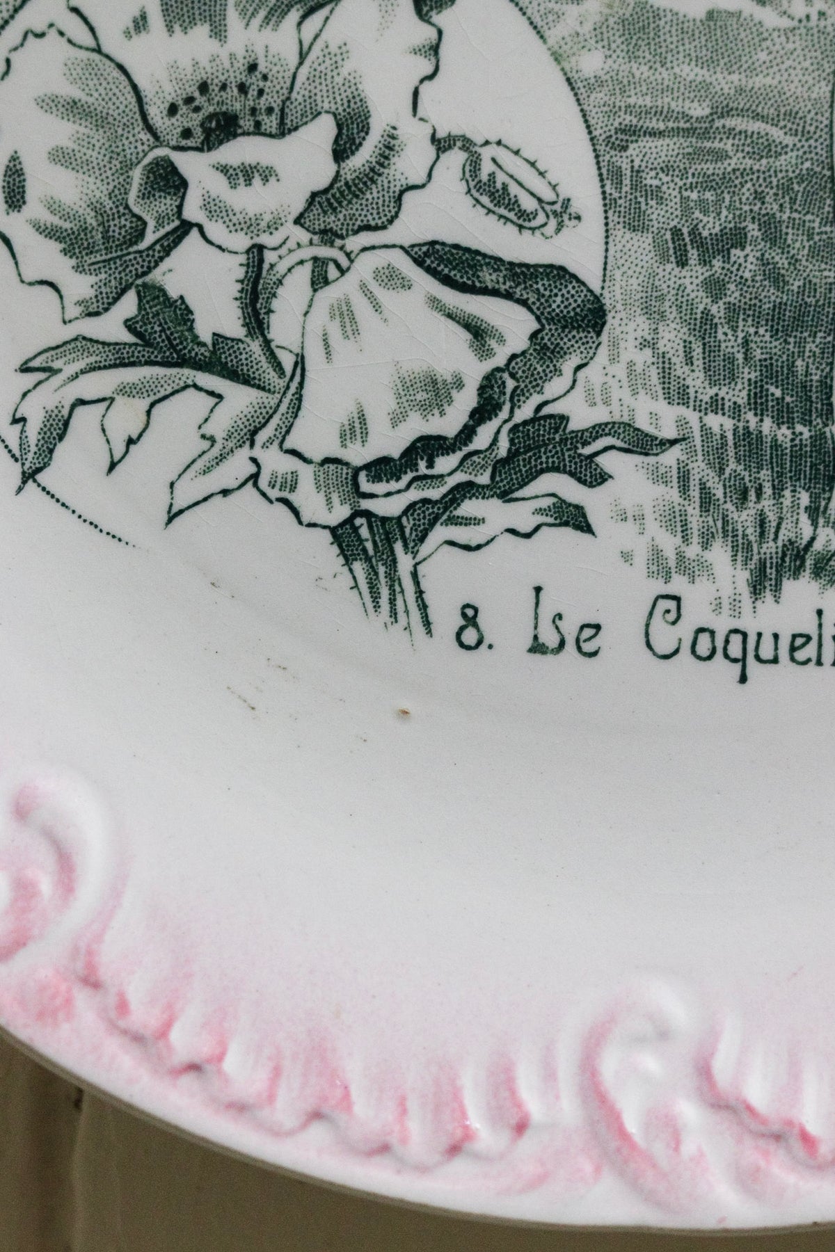 Antique French Transferware Plate - Le Coquelicot – The Tattered Magnolia
