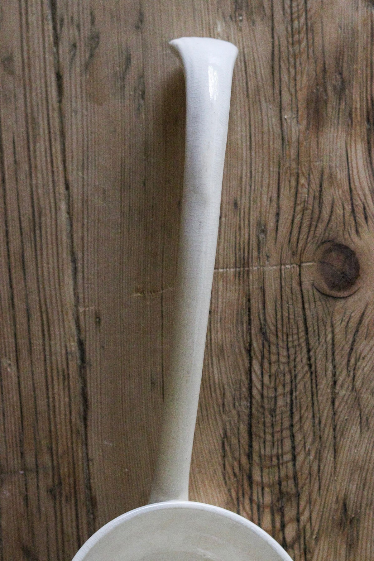Beautiful Stained Dutch Ironstone Ladle