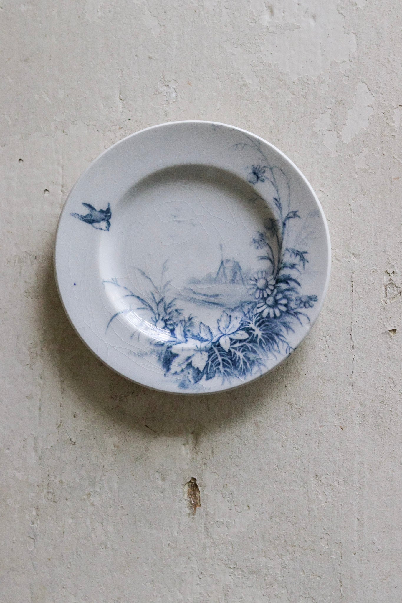 Antique French Dînette Set Transferware Salad Plate  No. 1