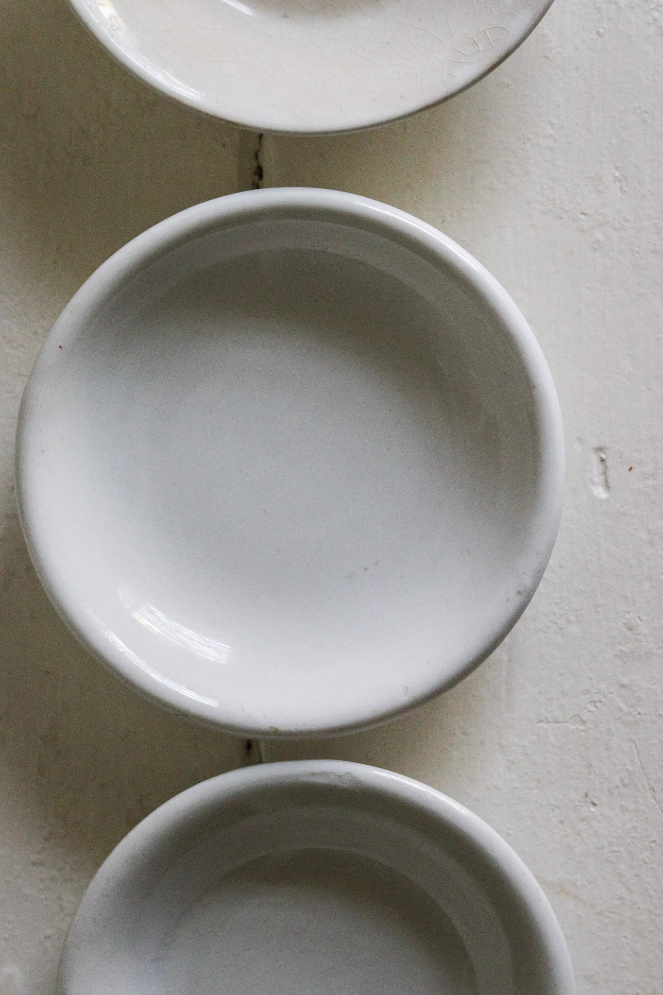 Antique Ironstone Fruit Plates - Set of Three