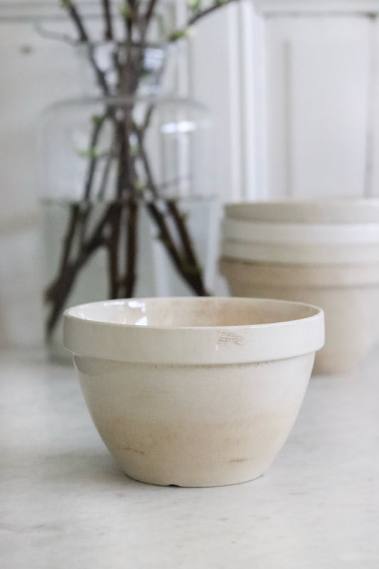 Stained Vintage English Pudding Bowl