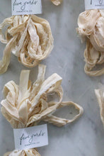 Load image into Gallery viewer, Botanically Dyed Silk Ribbon - Soft Lace

