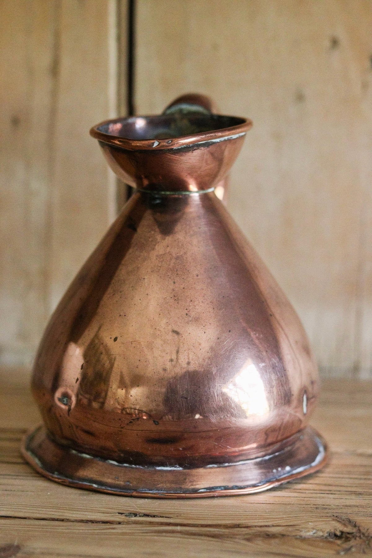 Antique English Copper Measuring Jug