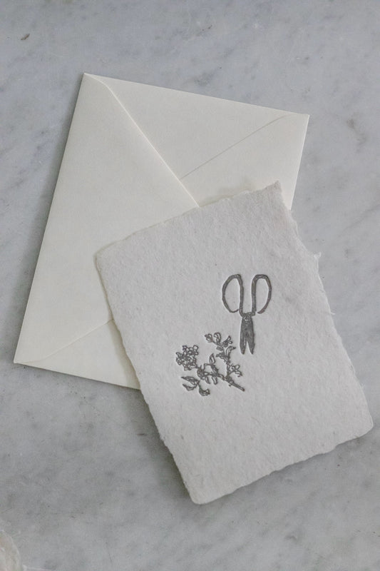 Garden Shears Note Card, Set of Four