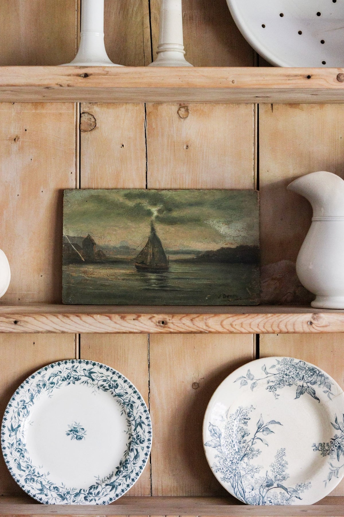 The Lone Boat Oil Painting