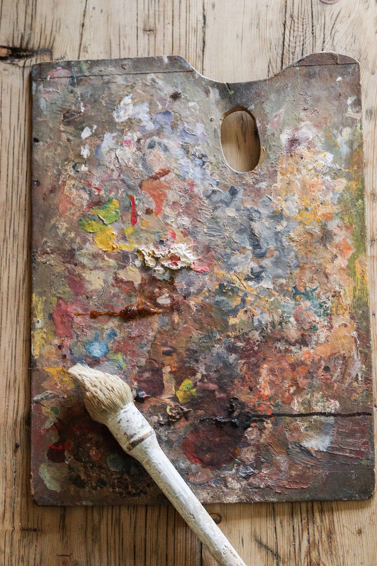 Large English Artist Palette