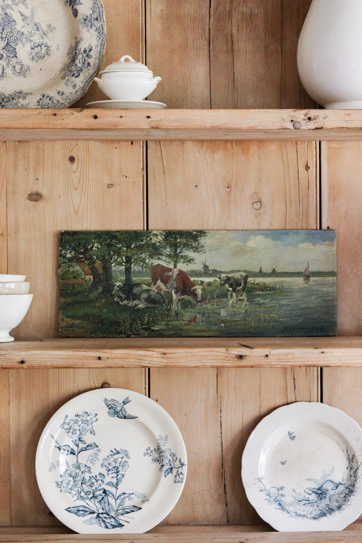 At the Waters Edge Oil Painting
